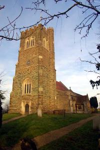 The church from the south-west February 2007